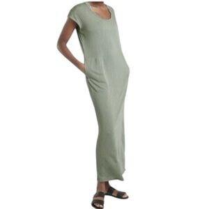 Athleta Martinique Maxi Dress Sage Size M Modal Casual Loungewear